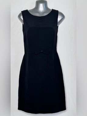 Vintage‎ Moschino Cheap and Chic Little Black Dress Minimalist Bow Sheath USA 8